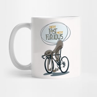 Funny cycling sloth Mug